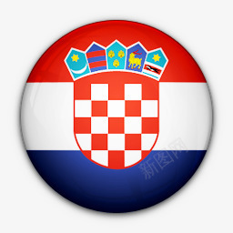 克罗地亚国旗对世界标志图标png_新图网 https://ixintu.com Croatia flag of 克罗地亚 国旗 对