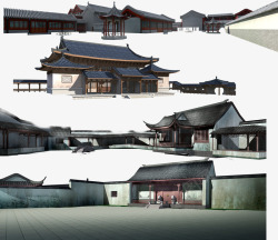 传统房檐中国风建筑背景高清图片