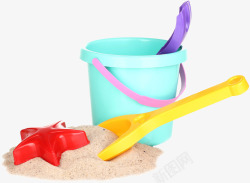 玩具桶卡通儿童沙滩玩具高清图片