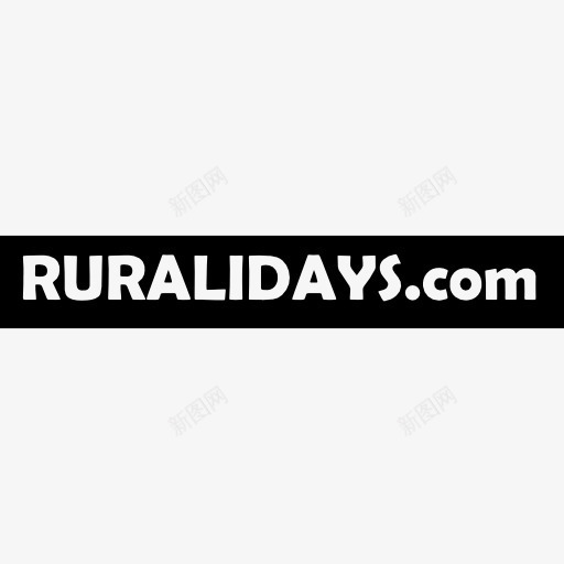 ruralidayscom标志的黑色矩形背景图标png_新图网 https://ixintu.com ruralidays ruralidayscom 公司标志 标志 标识 网站 长方形 黑色