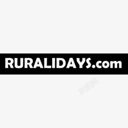 ruralidaysruralidayscom标志的黑色矩形背景图标高清图片
