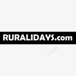 ruralidayscomruralidayscom标志的黑色矩形背景图标高清图片