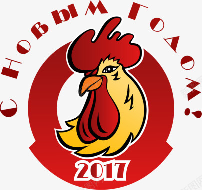 卡通公鸡logo图标图标