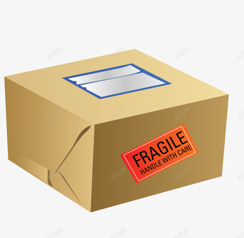 一个未拆的包裹png免抠素材_新图网 https://ixintu.com 包装 包裹 盒子 矢量包裹 购物