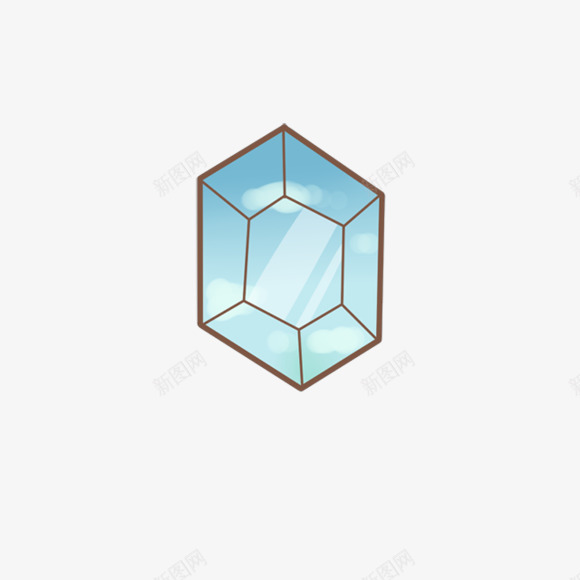 蓝色渐变钻石图标png_新图网 https://ixintu.com 图标 渐变 蓝色 钻石