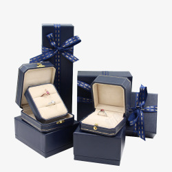 戒指包装盒高档珠宝首饰包装盒高清图片