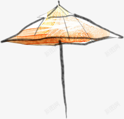 卡通线稿沙滩伞png免抠素材_新图网 https://ixintu.com 太阳伞 沙滩伞 风情伞