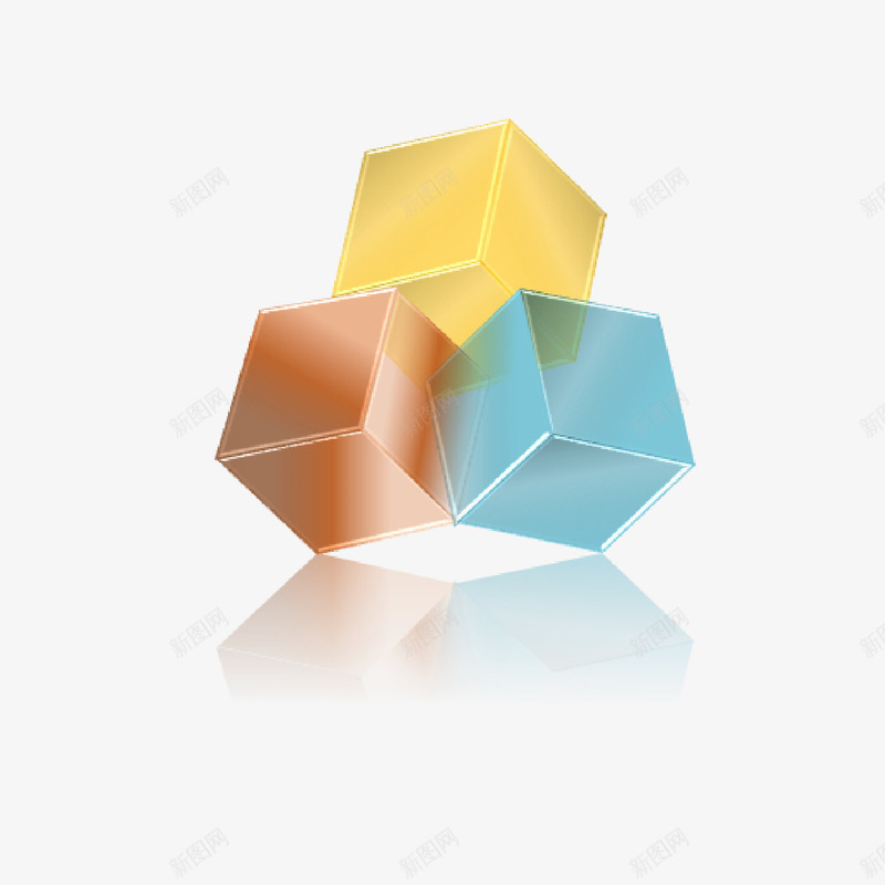 彩色立体正方盒子矢量图ai免抠素材_新图网 https://ixintu.com 彩色 彩色立体 盒子 立体 矢量图