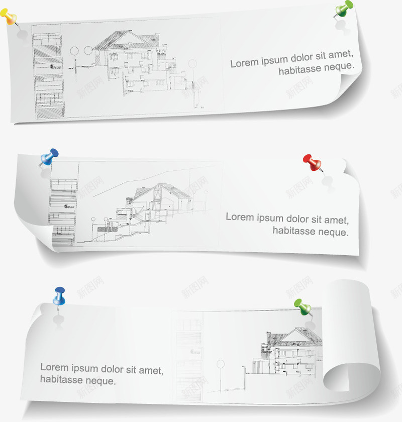 建筑图纸png免抠素材_新图网 https://ixintu.com 图纸 平面图 建筑结构 建筑设计 手稿 线稿