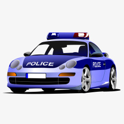 警察用的工具卡通交通工具警车矢量图高清图片