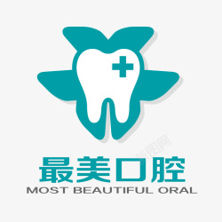 口腔医院logo最美口腔医院标志AI矢量图图标高清图片