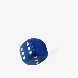 蓝色骰子素材