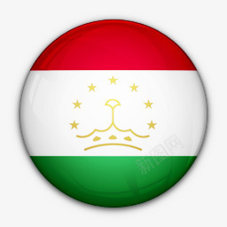 国旗对塔吉克斯坦世界标志图标图标