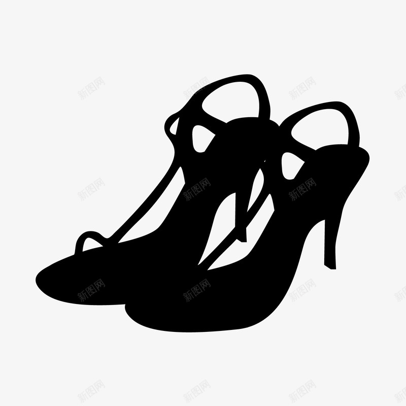 女士高跟鞋剪影png免抠素材_新图网 https://ixintu.com 女士高跟鞋剪影 女鞋 平面设计 性感 时尚 鞋子