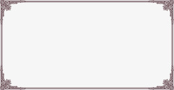 紫色古典相框花纹素材