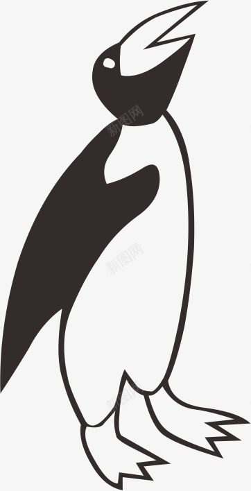 企鹅png免抠素材_新图网 https://ixintu.com 企鹅 剪影 动物 图案 禽鸟 装饰 鸟兽 鸟类