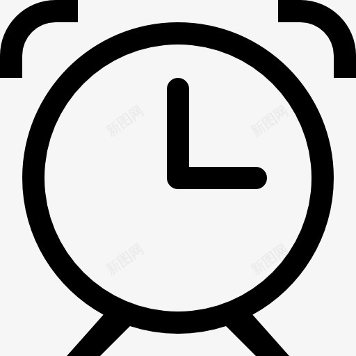 闹钟的象征图标png_新图网 https://ixintu.com 大杯线 小时 工具 接口 时钟 时间 符号