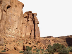 古老荒漠黄色石头山高清图片