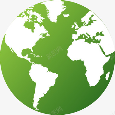 绿色环保画册绿色地球图标图标