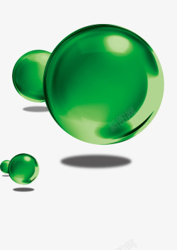 精美绿色球体素材