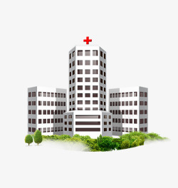 健康医疗展板医院大楼高清图片