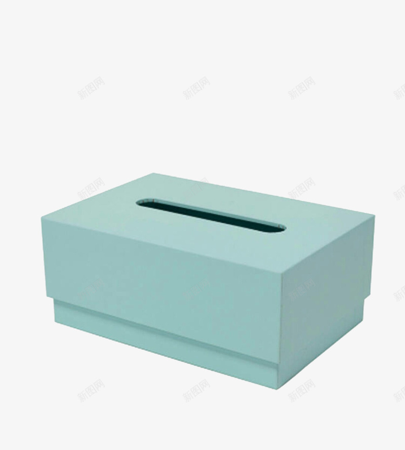 浅绿色纸巾盒png免抠素材_新图网 https://ixintu.com 产品实物 日用 浅绿色 盒子