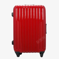 dx大红色行李箱素材