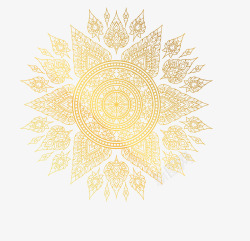 泰国烛台圆形花纹底纹高清图片