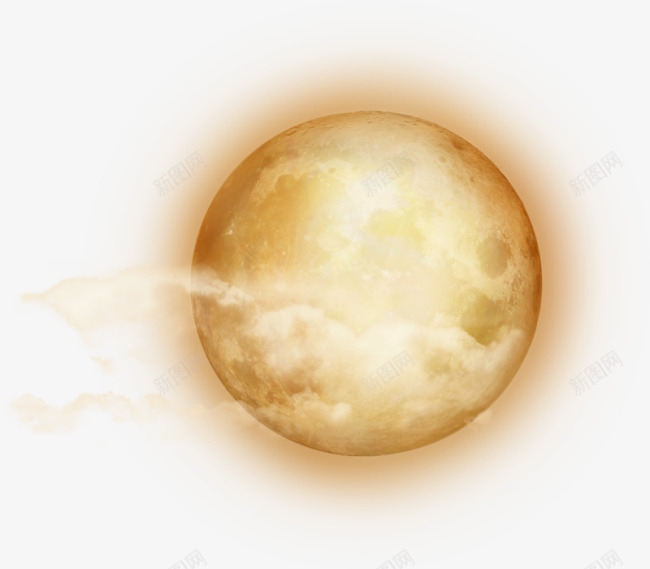 月亮png免抠素材_新图网 https://ixintu.com 中秋节 月球 满月 节日元素