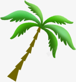 夏日植物沙滩椰子树素材