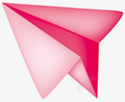粉红色纸飞机素材