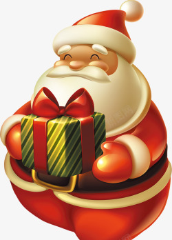 胖胖的白猪圣诞老人胖胖的高清图片