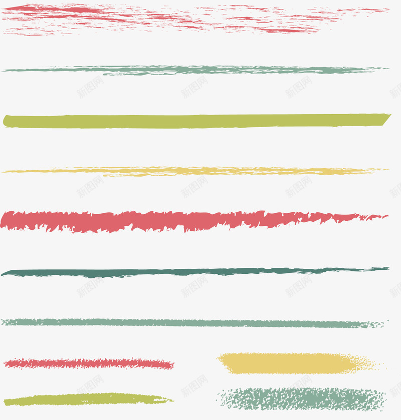 这种颜色的粉笔划痕png免抠素材_新图网 https://ixintu.com 教师招聘 矢量源文件 笔画 粗细 装饰 颜色对比