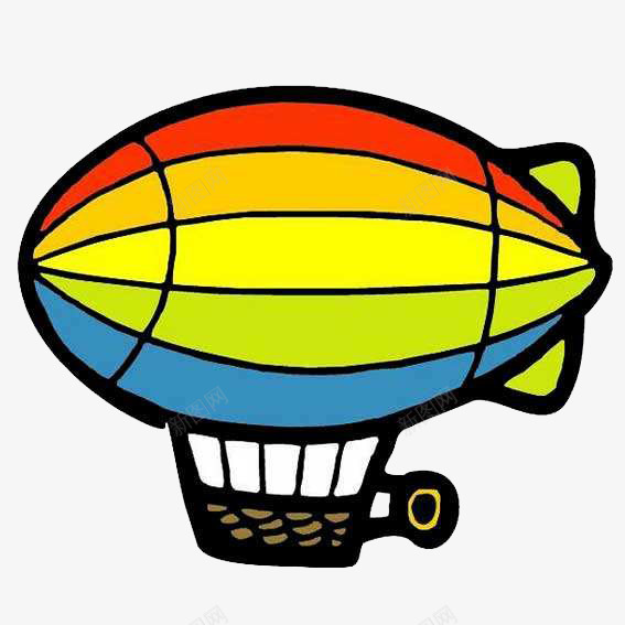 手绘卡通彩色气球飞船png免抠素材_新图网 https://ixintu.com 卡通热气球 彩色气球 手绘热气球 气球飞艇 热气球 飞船PNG