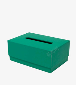 绿色纸巾盒素材