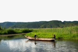 泸沽湖草海风景三素材