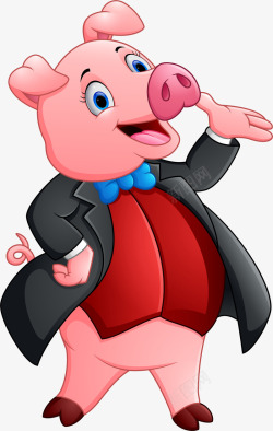 装饰猪头粉色卡通小猪高清图片