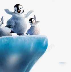 冰川企鹅卡通企鹅呆萌小企鹅高清图片