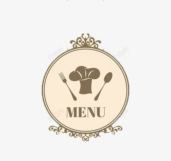 餐厅标志图标psd_新图网 https://ixintu.com 厨师 图标 平面 饮食