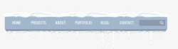 蓝色山形搜索雪花搜索框矢量图高清图片