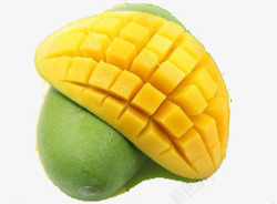 绿皮芒果热带水果高清图片