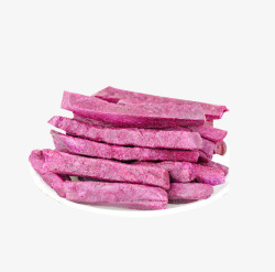 番薯片紫薯干高清图片