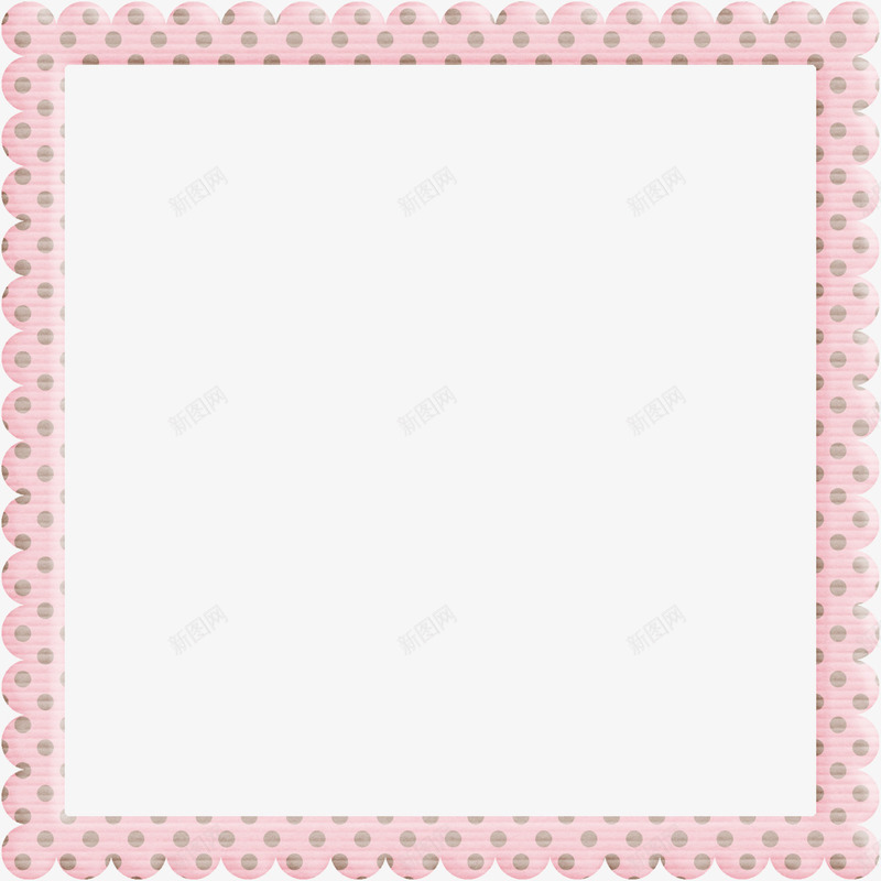 粉色花边相框png免抠素材_新图网 https://ixintu.com 相框 粉色相框