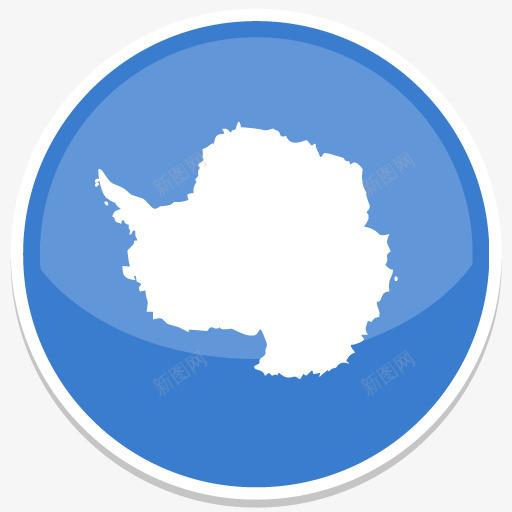 南极洲平圆世界国旗图标集png_新图网 https://ixintu.com antarctica 南极洲