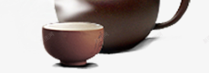 紫砂茶壶png免抠素材_新图网 https://ixintu.com 品茶 棕色 茶壶 茶杯 香气