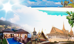 泰国旅游酒店普吉岛风景素材