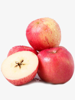 红富士红苹果红色新鲜苹果高清图片
