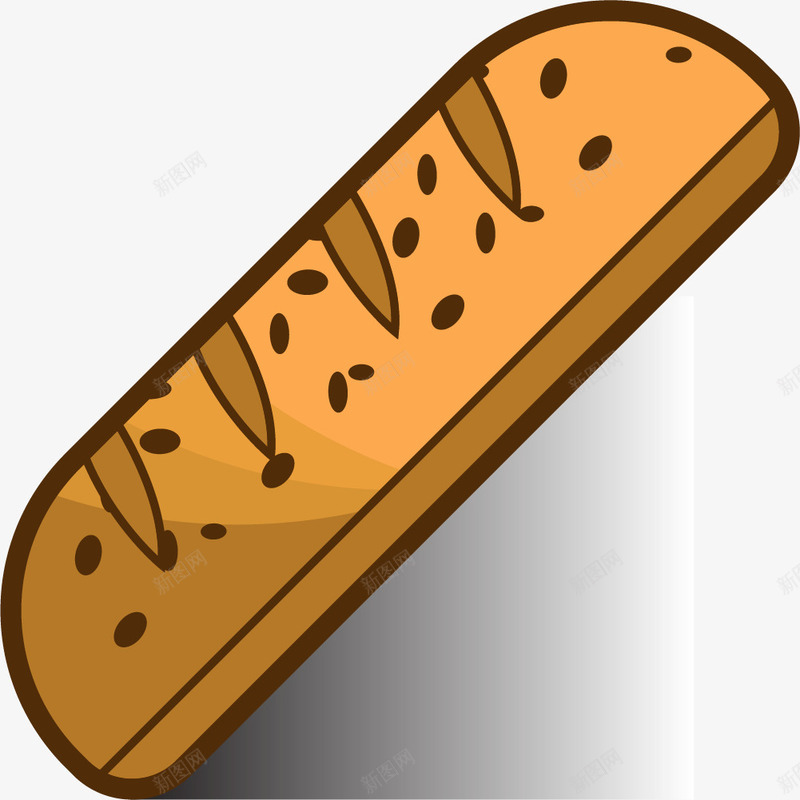 阴影面包png免抠素材_新图网 https://ixintu.com 烤制 现烤面包 粗粮面包 阴影 面包