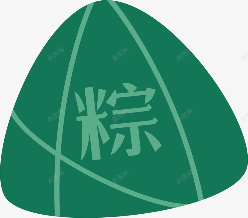 卡通手绘节日吃食装饰插画矢量图ai免抠素材_新图网 https://ixintu.com 传统节日 手绘 粽子叶 美食 美食粽子 节日吃食 矢量图