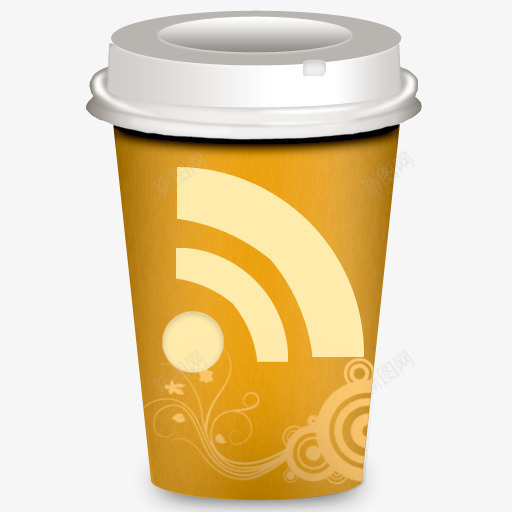 RSS咖啡杯外卖咖啡杯图标png_新图网 https://ixintu.com RSS coffee cup rss 咖啡 杯